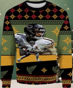 2025 Justin Fields Chicago Chicago Bears Ugly Sweater