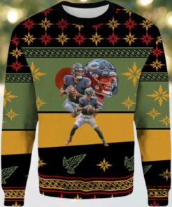 2025 Justin Fields Ugly Christmas Sweater
