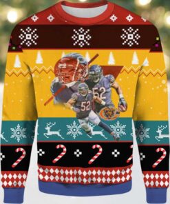 2025 Khalil Mack Chicago Bears Ugly Christmas Sweater