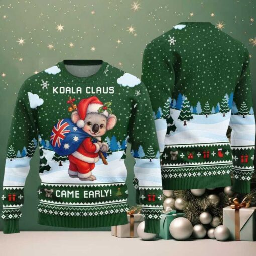 2025 Koala Claus Came Early Ugly Christmas Sweater