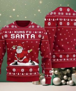 2025 Kungfu Panda Santa Ugly Chritsmas Sweater
