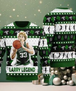 2025 Larry Bird Basketball Christmas Ugly Sweater
