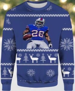 2025 Latavius Murray Bills Ugly Christmas Sweater