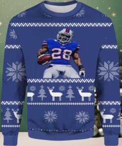 2025 Latavius Murray Bills Ugly Christmas Sweater