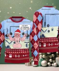 2025 Leg Day I’m Training The Third One Ugly Christmas Sweater