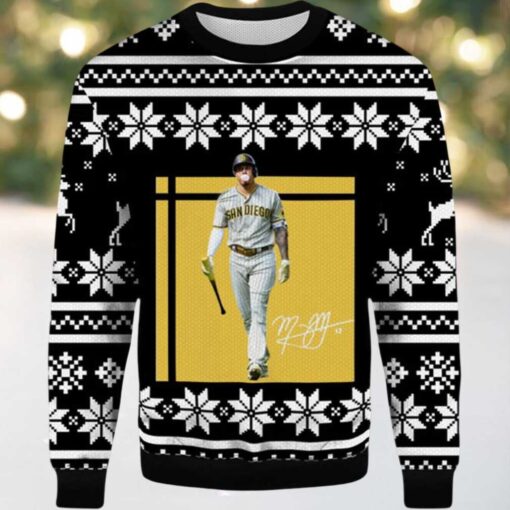 2025 Manny Machado San Diego Padres Ugly Christmas Sweater