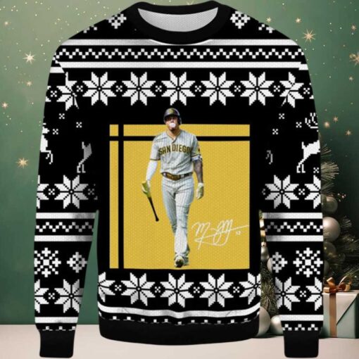 2025 Manny Machado San Diego Padres Ugly Christmas Sweater