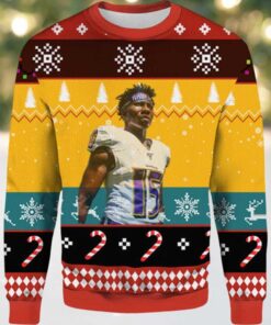 2025 Marquise Brown Baltimore Ravens Ugly Christmas Sweater