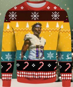 2025 Marquise Brown Baltimore Ravens Ugly Christmas Sweater