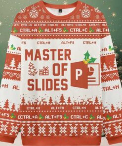 2025 Master Of Slides Powerpoint Ugly Christmas Sweater