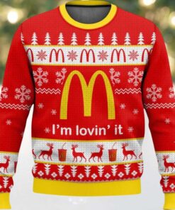 2025 McDonald’s I’m Lovin’ It Ugly Christmas Sweater
