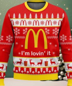 2025 McDonald’s I’m Lovin’ It Ugly Christmas Sweater