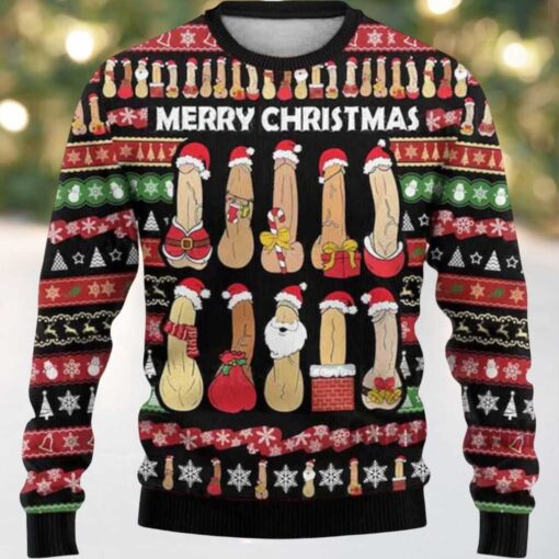 2025 Merry Christmas Penis Ugly Sweater