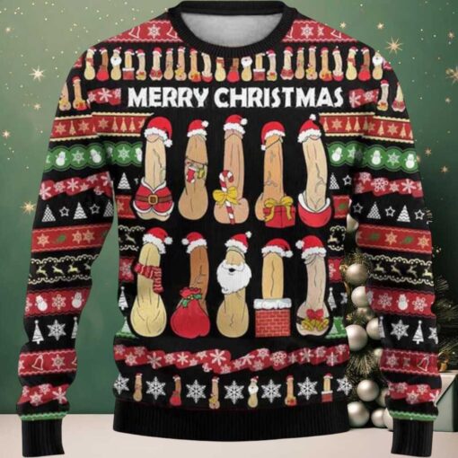 2025 Merry Christmas Penis Ugly Sweater