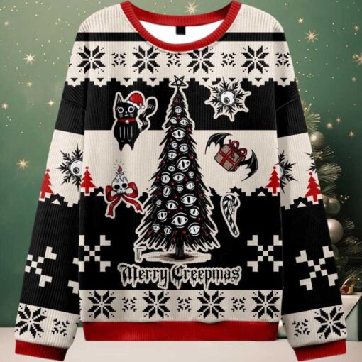 2025 Merry Creepmas Ugly Christmas Sweater