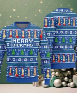 2025 Merry Dickmas Ugly Christmas Sweater