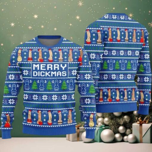 2025 Merry Dickmas Ugly Christmas Sweater