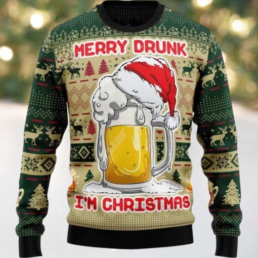2025 Merry Drunk I’m Christmas Ugly Sweater