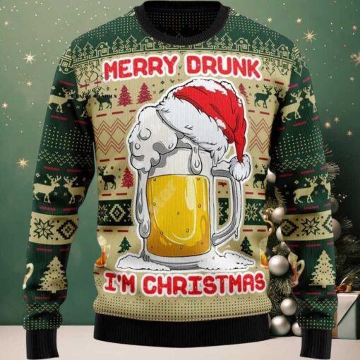 2025 Merry Drunk I’m Christmas Ugly Sweater