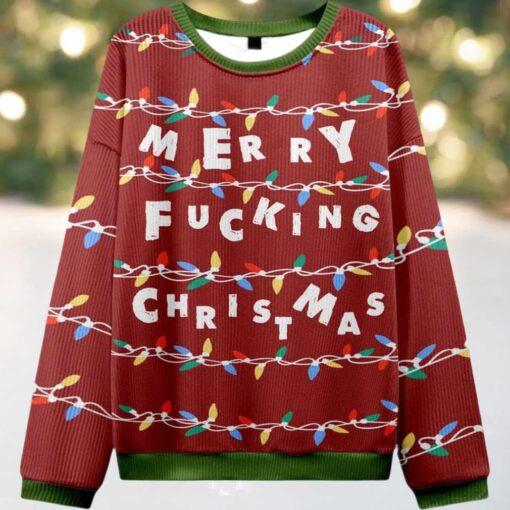 2025 Merry Fucking Christmas Ugly Christmas Sweater