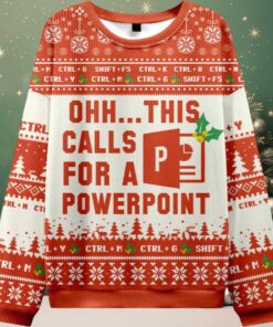 2025 Ohh This Calls for a Powerpoint Ugly Christmas Sweater