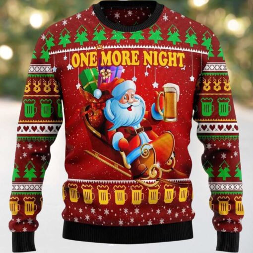 2025 One More Night Ugly Christmas Sweater