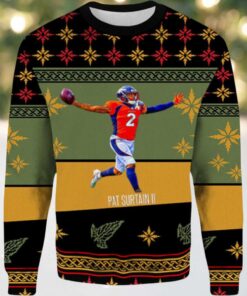 2025 Pat Surtain II Denver Broncos Ugly Christmas Sweater