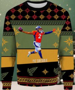2025 Pat Surtain II Denver Broncos Ugly Christmas Sweater