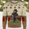 2025 Santa And Jesus Selfie Ugly Christmas Sweater