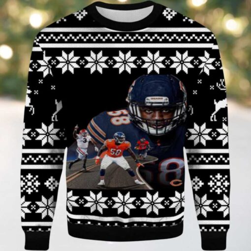 2025 Roman Smith Chicago Bears Ugly Christmas Sweater