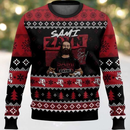 2025 Sami Zayn Christmas Ugly Sweater