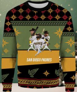 2025 San Diego Padres Media Guide Ugly Christmas Sweater