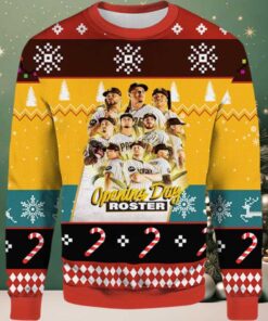2025 San Diego Padres Opening Day Roster Ugly Christmas Sweater