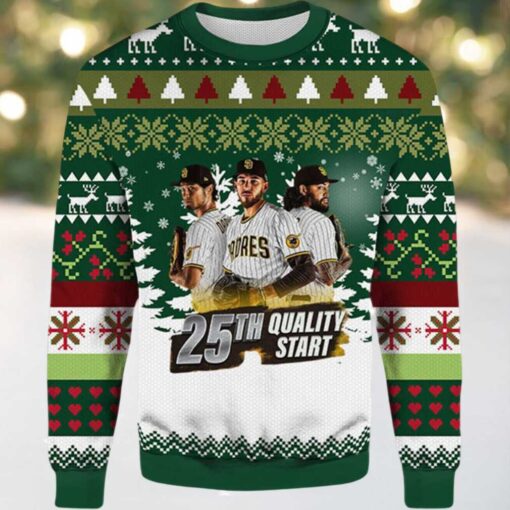 2025 San Diego Padres Quality Crew Ugly Christmas Sweater