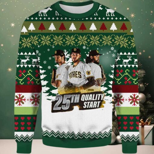2025 San Diego Padres Quality Crew Ugly Christmas Sweater