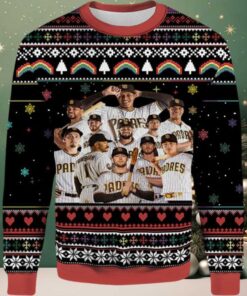 2025 San Diego Padres Team Roster Ugly Christmas Sweater