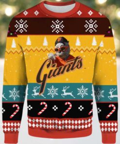 2025 San Francisco Giants Mascot Ugly Christmas Sweater
