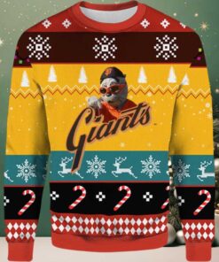 2025 San Francisco Giants Mascot Ugly Christmas Sweater