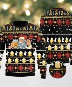 2025 Santa Beer Christmas Ugly Christmas Sweater