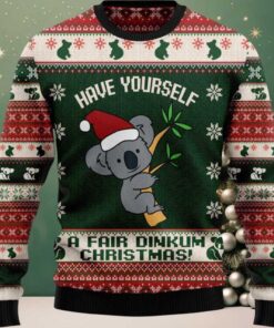 2025 Santa Koala Christmas Ugly Sweater