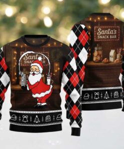 2025 Santa’s Snack Bar Christmas Ugly Sweater
