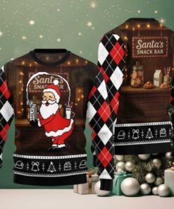 2025 Santa’s Snack Bar Christmas Ugly Sweater
