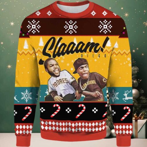 2025 Slaaam Diego Padres Ugly Christmas Sweater