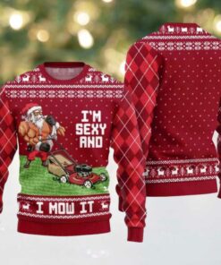 2025 Swole Santa Sexy And Mow It Ugly Christmas Sweater