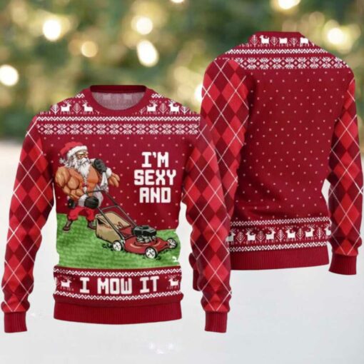 2025 Swole Santa Sexy And Mow It Ugly Christmas Sweater