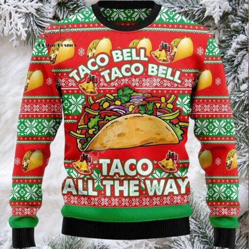 2025 Taco Bell Ugly Christmas Sweater