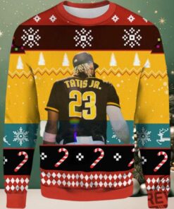 2025 Tatis Jr 23 San Diego Padres Ugly Christmas Sweater