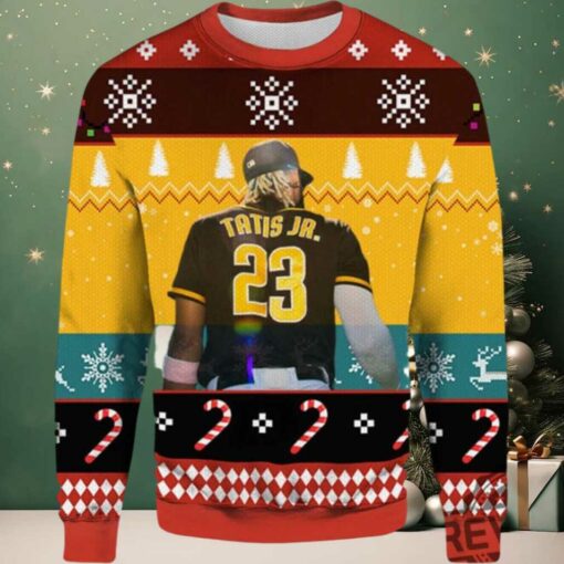 2025 Tatis Jr 23 San Diego Padres Ugly Christmas Sweater