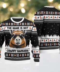 2025 The Name Is Not Capybara Ugly Christmas Sweater
