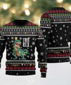 2025 Tree Rex Ugly Christmas Sweater